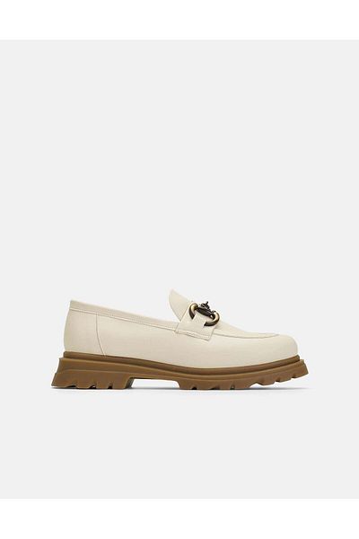 Jorbinol Pella Flat Leather Oxford Shoes