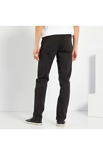 KIABI Slim-fit 5-pocket trousers - L32 BLACK