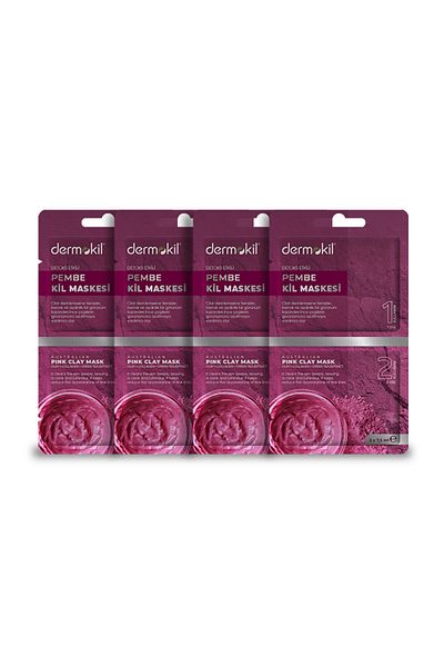 Dermokil Dermokil Detox Effected Pink Clay Mask*Set of 4
