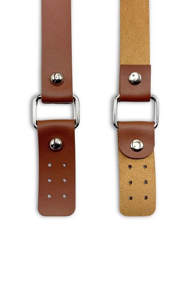 SENSY Long Double Leather Bag Handle 80 cm