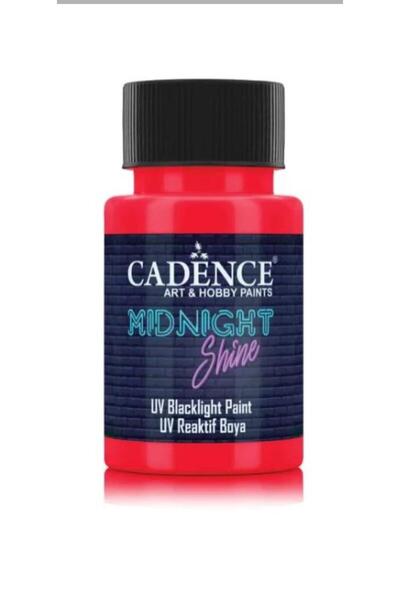 Cadence MIDNIGHT SHINE UV REAKTIF BOYA MS- 06 KIRMIZI 50 ML