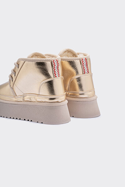 SHOEMARK Klein Gold Bağcık Detaylı Kadın Bot