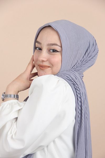 Sima Şal practic cu pliuri argintii