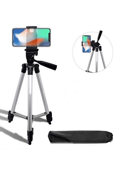 newnet x3110 Pro 106 Cm Çantalı Tripot Telefon Tutucu Vlog Video Çekim Tripodu