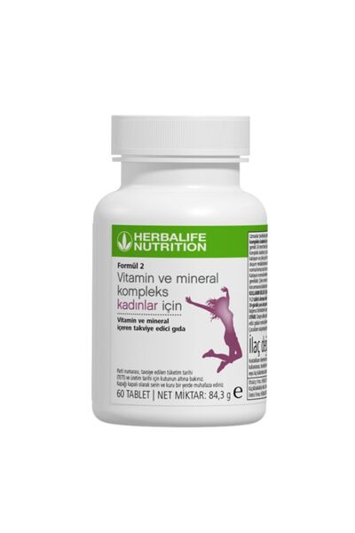 Herbalife Formül 2 Vitamin Ve Mineral Kompleks Kadınlar Için 60 Tablet 86 gr