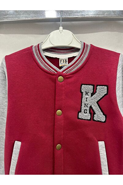 ugurbocegicocukdunyası Παιδικό μπουφάν τύπου κολλεγίου με γραμμένο μοντέλο 911