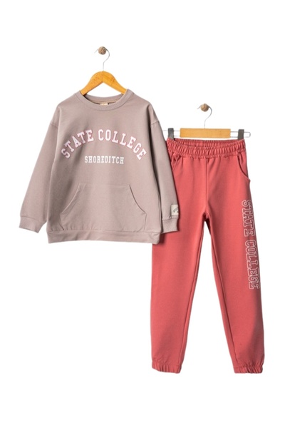 diamondstar Set de trening pentru fetiță cu imprimeu 8/14 ani