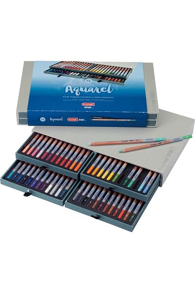 Bruynzeel Dry-Water Color Pencil Set - 48 Colors (Design Watercolor Series Luxury Box)