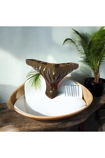 KOLDOOR Nil Brown Furniture Πολυθρόνα Chester Leg TV Στήριγμα 12 cm 1 τεμάχιο