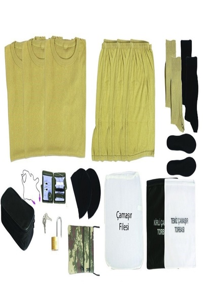 Akıncı Askeri Malzeme 20 Parça Ekonomik Acemi Bedelli Temel Askerlik İhtiyac ...