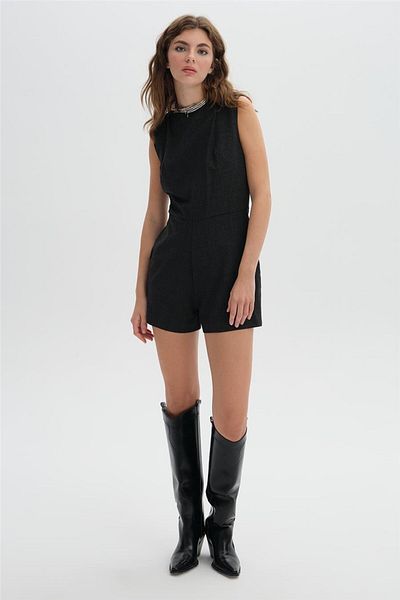 SHERIN Anthracite Mini Jumpsuit