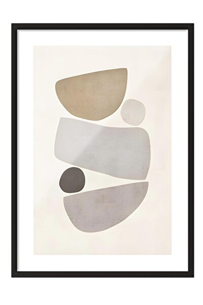 Postifull Tablou cu rama neagra, set de postere si rame, seria Harmonic Comfo...