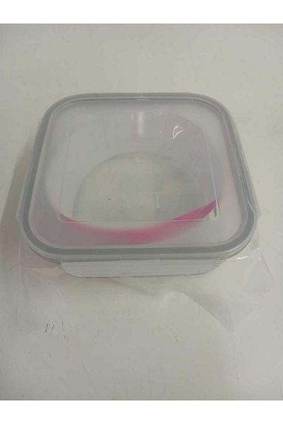 LAV Feyzade 1150Cc Fresco Glass Storage Container with Lock, Square (Frs-249)