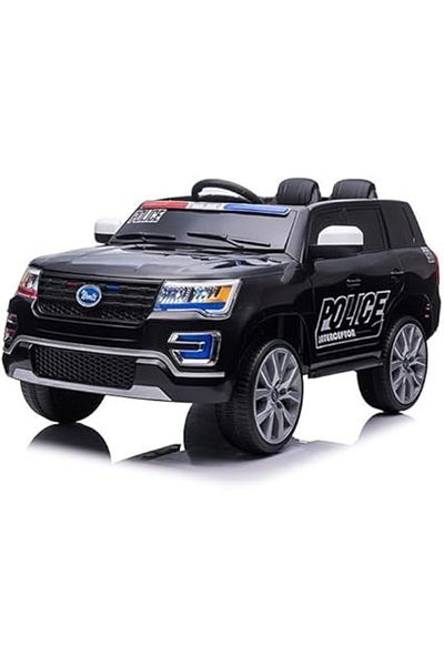 ALBADER Electric Ride On Car Police Ford with 2 Motors, Led Lights, Car Electric Vehicle Ford