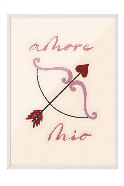 Postifull Tablou cu rama albă, set de poster și rame, pictură de perete, seri...