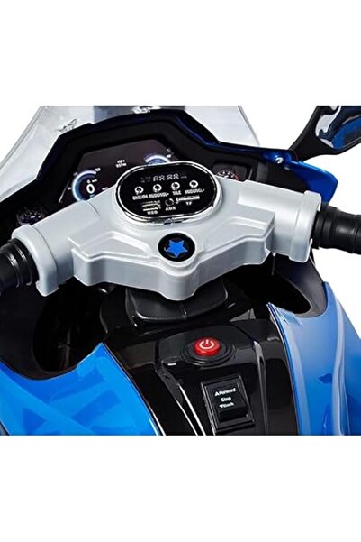 ALBADER Kids Ride On Motorcycle, Children's Electric Motorcycle With Double Rechargeable Toy Cars