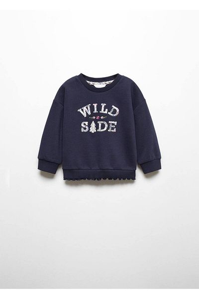 MANGO Kids Κείμενο Κεντημένο Φούτερ