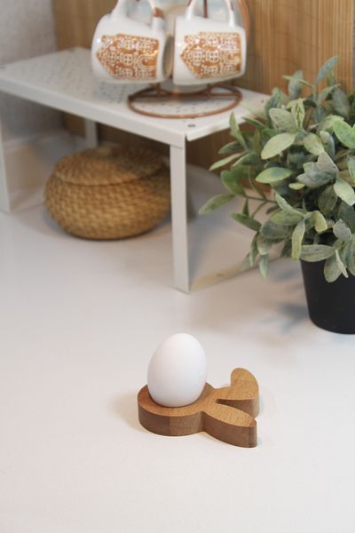 Teknofors Wooden Rabbit (Broken Ear) Egg Holder Tableware Presentation