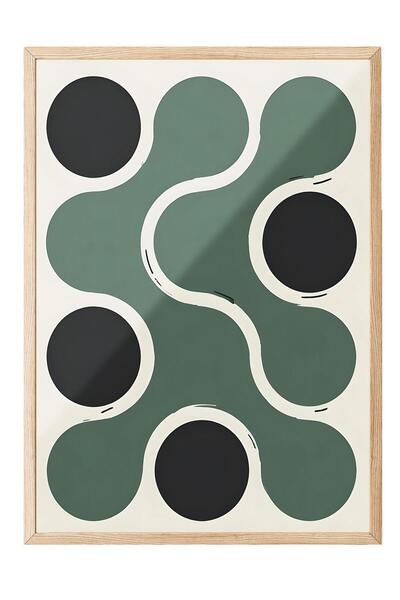 Postifull Tablou cu rama din lemn, set de postere si rame, seria Dream Comfor...