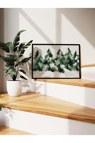 Postifull Tablou cu rama neagra, poster de Anul Nou, decor de Anul Nou, seria...