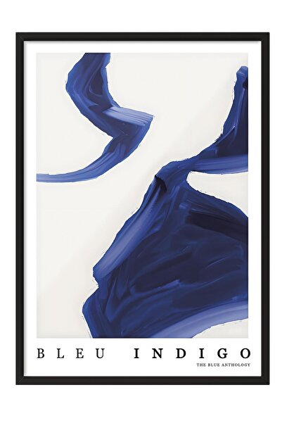 Postifull Tablou cu rama neagra, set de postere si rame, seria Indigo Abstrac...