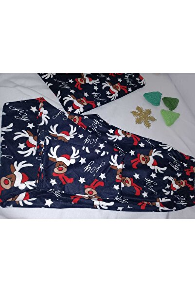 MYSTYLEWORLD YILBAŞI LACİVERT PİJAMA TAKIMI