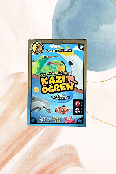 wildpanda New Method Scratch Learn - Winged Animals Vs Marine Animals, Turkis...