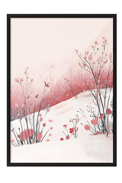 Postifull Black Framed Painting, Poster and Frame Set, New Year Comfort Series No:108783