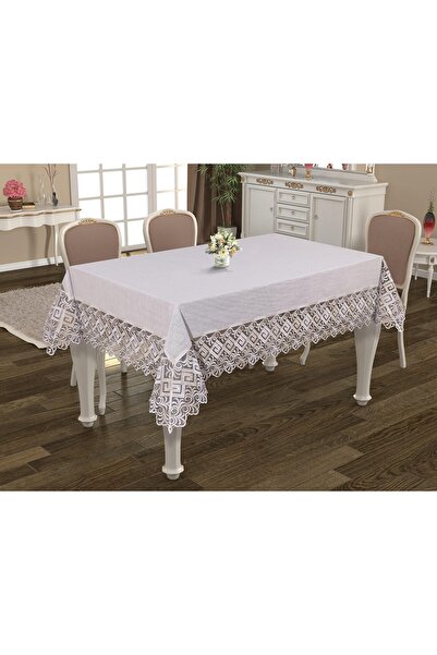 Adige Dilara Linen Keten Masa Örtüsü 160x220 Cm – Leke Tutmaz, Şık Ve Dayanık...