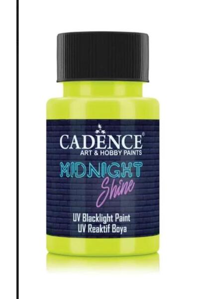 Cadence MIDNIGHT SHINE UV REAKTIF BOYA MS- 02 LİMON 50 ML
