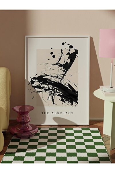 Postifull White Frame Painting, Poster and Frame Set, the Abstract Comfort Series No:108572