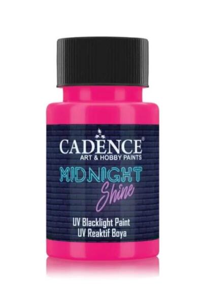 Cadence MIDNIGHT SHINE UV REAKTIF BOYA MS- 08 MACENTA 50 ML