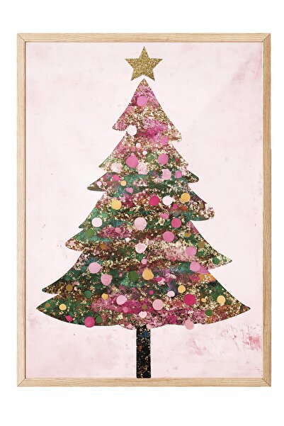 Postifull Ahşap Çerçeveli Tablo, Poster ve Çerçeve Seti, Yılbaşı Comfort Seri...