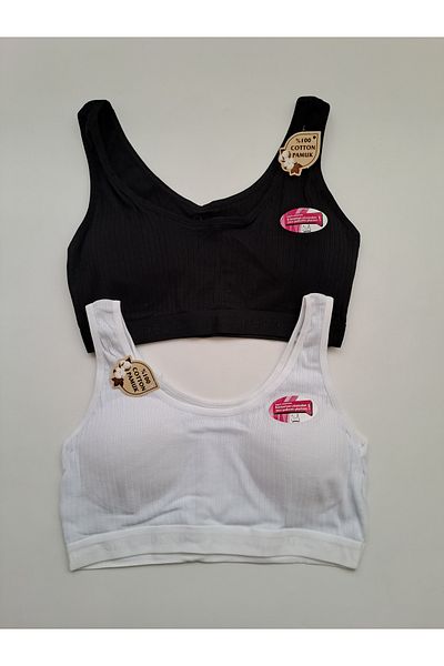 NARIYA Γυναικείο σουτιέν Plus Size Βαμβακερό 2 τεμάχια με επένδυση μέσα σε συσκευασία Σουτιέν μισό εσώρουχο Άνετο καθημερινό