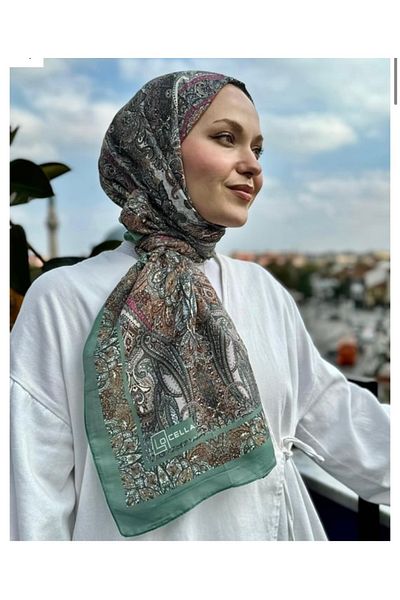 Butik Γυναικείο βαμβακερό σάλι με νέο έθνικ σχέδιο