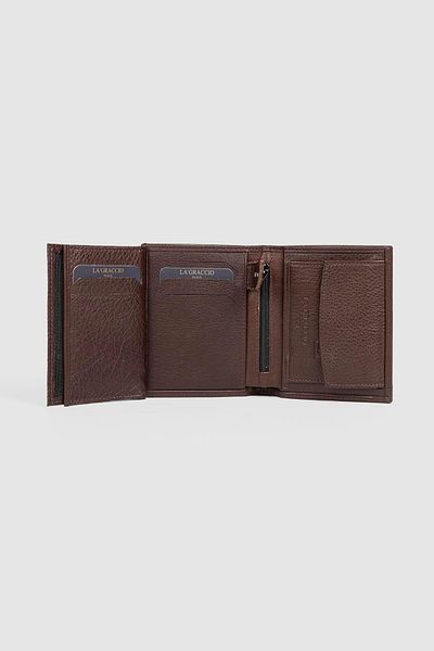 La La'Graccio Paris La'Graccio Paris Genuine Leather Men's Wallet Brown
