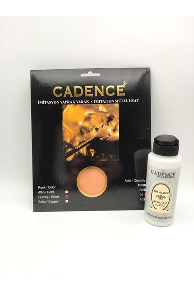 Cadence 25 Sheets of Leaf - Silver Milk Mixion 120ml