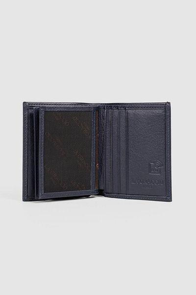 La La'Graccio Paris Ανδρικό πορτοφόλι La'Graccio Paris από γνήσιο δέρμα Navy Blue