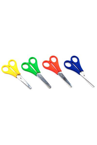 Bigpoint |   School Scissors with Ruler, Stainless Steel, Oval Tip and Child Safe, 13 cm