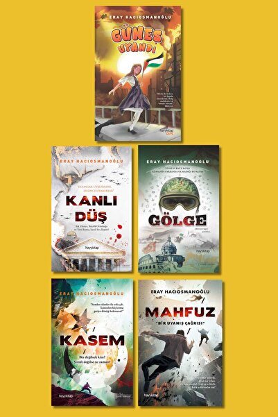 hayykitap Eray Hacıosmanoğlu 5 li Set / MAHFUZ-KASEM-KANLI DÜŞ-GÜNEŞ UYANDI-GÖLGE