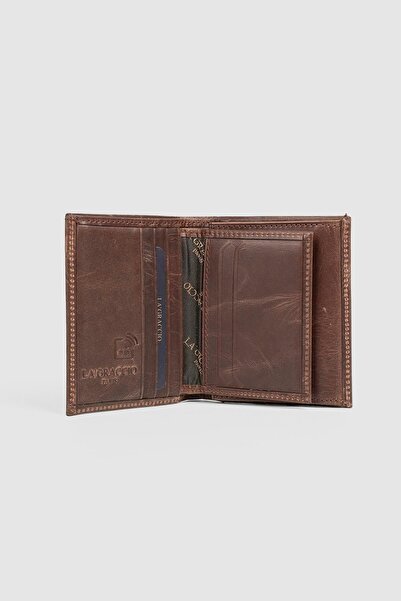 La La'Graccio Paris La'Graccio Paris Genuine Leather Men's Wallet Crazy Brown