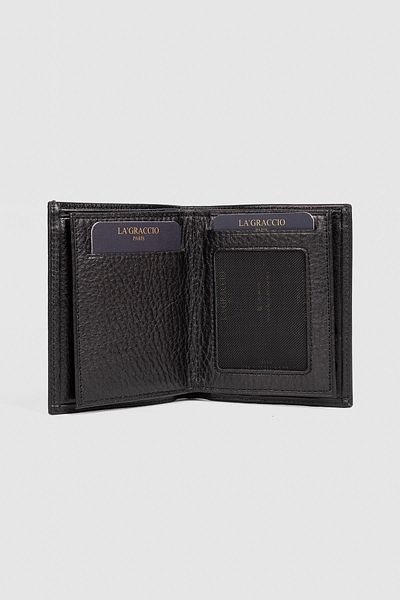 La La'Graccio Paris La'Graccio Paris Genuine Leather Men's Wallet Black