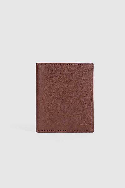 La La'Graccio Paris Мъжки портфейл от естествена кожа La'Graccio Paris, кафяв