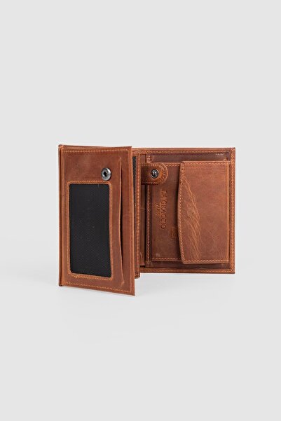 La La'Graccio Paris La'Graccio Paris Genuine Leather Men's Wallet Crazy Tan