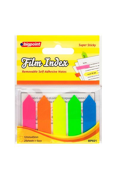 Bigpoint Arrow Ring 12X45 mm - 5 Colors X 25 Sheets, Clear and Re-Stickable