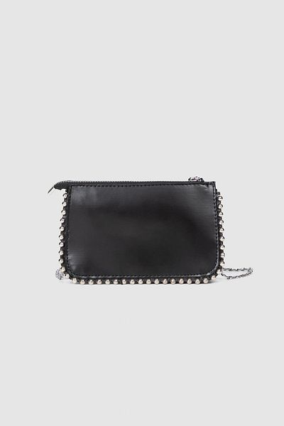 La La'Graccio Paris La Graccio Paris Γυναικεία Zr Bead Λεπτομερής τσάντα με λουράκι 3 θέσεων Μαύρη
