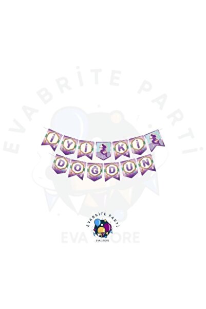 Evabrite لافتة حروف عيد الميلاد تحت عنوان حورية البحر - لوازم حفلات أعياد الم...