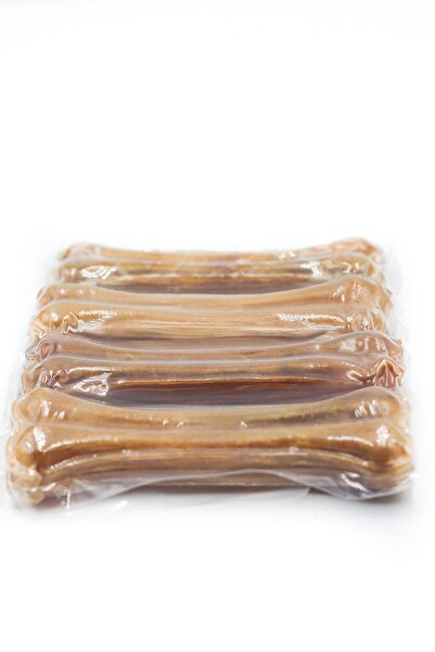 Eva & Wall-e Köpek Kemiği 12 Cm Naturel Pres Kemik 4’lü – Ham Sığır Derisinden Doğal Çiğneme Kemiği