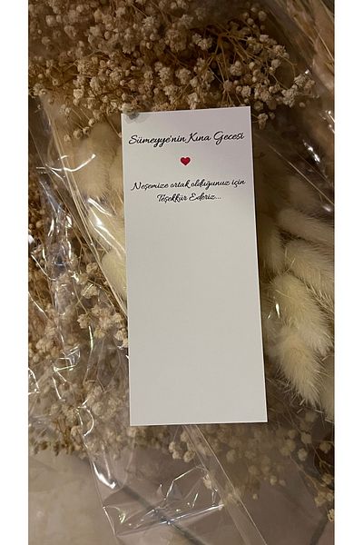 ARLetikettasarım Table and Buckle Card 5X12 cm 105 Gift Cards