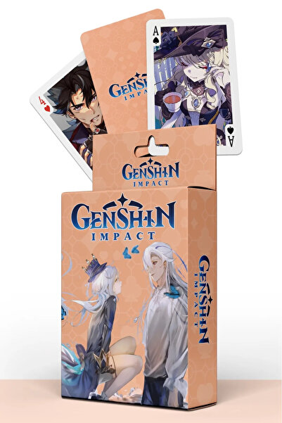 BLENDENDE بطاقة البوكر Genshin Anime Card